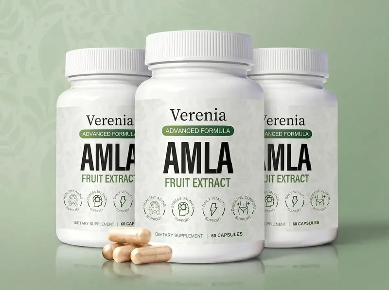 Verenia Amla supplement bottles
