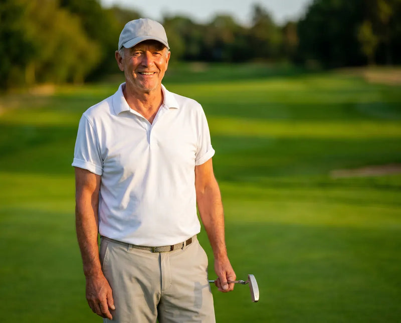 Verenia customer on golf course